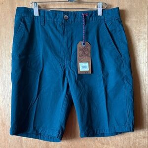 Hudson & Barrow, Men's Flat Front Short, Size 32, Teal, NWT